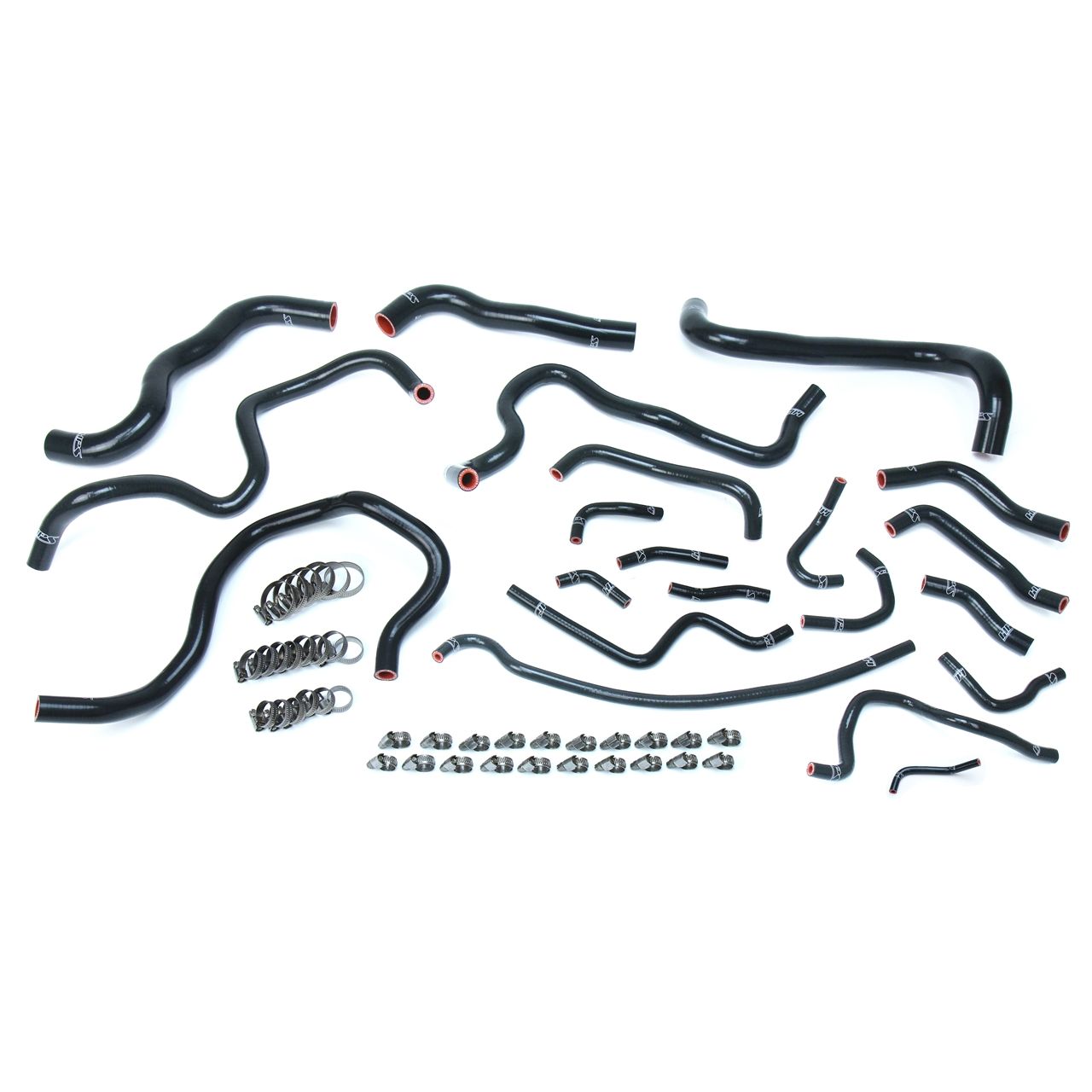 HPS Black Reinforced Silicone Radiator Heater Coolant Hose Kit for Honda 16-19 Civic 1.5L Turbo