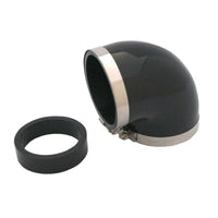 Thumbnail for Spectre Coupler Elbow Reducer 3in. / 90 Degree w/2.5in. Insert (PVC) - Black