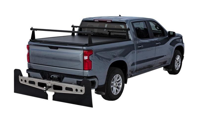 Access ADARAC Al Uprights 24in Vert Pro Kit (2 Uprights w/1 66in Cross Bar) Matte Black Truck Rack
