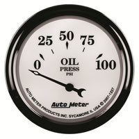 Thumbnail for AutoMeter Gauge Oil Press 2-1/16in. 100PSI Elec Old Tyme White II
