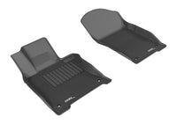 Thumbnail for 3D MAXpider 2014-2017 Infiniti Q50 Kagu 1st Row Floormat - Black