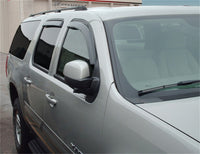 Thumbnail for Stampede 2007-2013 Chevy Avalanche Crew Cab Pickup Snap-Inz Sidewind Deflector 4pc - Smoke