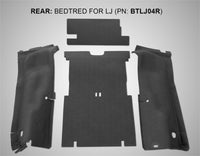 Thumbnail for BedRug 03-06 Jeep LJ Unlimited Rear 4pc BedTred Cargo Kit (Incl Tailgate & Tub Liner)