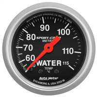Thumbnail for Autometer Sport 2in Water Temp Metric , 50-115 deg. C / Mech