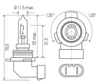 Thumbnail for Hella Bulb 9012LL/HIR2 12V 55W PX22d