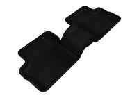 Thumbnail for 3D MAXpider 2003-2008 Toyota Matrix Kagu 2nd Row Floormats - Black