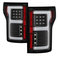 Thumbnail for Spyder 15-18 Ford F-150 Light Bar LED Tail Lights (w/Blind Spot) - Black (ALT-YD-FF15015BS-LBLED-BK)