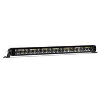 Thumbnail for Go Rhino Xplor Blackout Combo Series Sgl Row LED Light Bar w/Amber (Side/Track Mount) 20.5in. - Blk