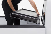 Thumbnail for Access LOMAX Pro Series Tri-Fold Cover 07-19 Toyota Tundra 6ft6in Bed (Deck Rail) - Blk Diamond Mist