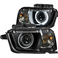 Thumbnail for ANZO 2010-2013 Chevrolet Camaro Projector Headlights w/ Halo Black (CCFL)