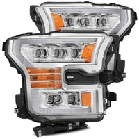 Thumbnail for AlphaRex 11-16 Ford F-350 SD NOVA LED Proj Headlights Plank Style Chrm w/Activ Light/Seq Signal