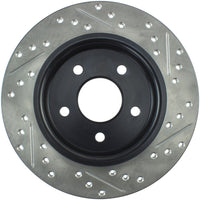 Thumbnail for StopTech 12-15 Ford Focus w/ Rear Disc Brakes Rear Right Slotted & Drilled Rotor