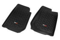 Thumbnail for Rugged Ridge Floor Liner Front Black 2007-2018 Jeep Wrangler Unlimited JK 4 Dr
