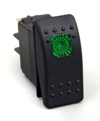 Thumbnail for Daystar Rocker Switch Green Light 20 AMP Single Pole