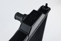 Thumbnail for CSF 96-07 Mitsubishi Evo 4/5/6/7/8/9 Full-Slim Radiator w/12in Fan & Shroud/-16AN - Black