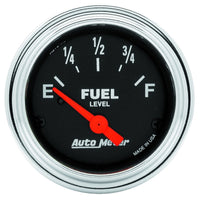 Thumbnail for Autometer Traditional Chrome 2-1/16in 33 Ohm - 240 Ohm Full Electrical Fuel Level Gauge