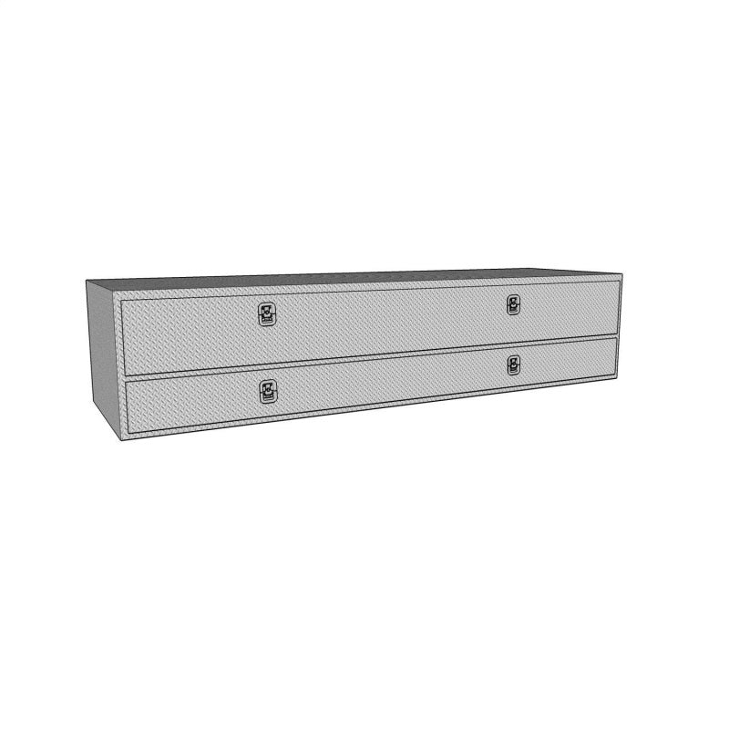 Westin/Brute High Cap 72in Stake Bed Contractor TopSider w/ Bottom Drawers - Aluminum