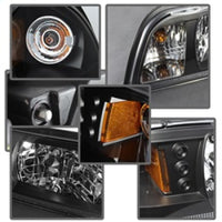 Thumbnail for Spyder Ford Mustang 87-93 1PC LED (Replaceable LEDs)Crystal Headlights Black HD-YD-FM87-1PC-LED-BK