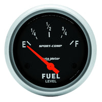 Thumbnail for AutoMeter Gauge Fuel Level 2-5/8in. 0 Ohm(e) to 90 Ohm(f) Elec Sport-Comp