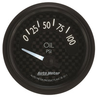 Thumbnail for Autometer GT Series 52mm Short Sweep Electronic 0-100 psi Oil Pressure