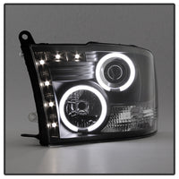 Thumbnail for Spyder Dodge Ram 1500 09-14 Projector Headlights Halogen- CCFL Halo LED - Blk PRO-YD-DR09-CCFL-BK