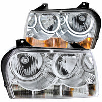 Thumbnail for ANZO 2005-2010 Chrysler 300 Crystal Headlights w/ Halo Chrome (CCFL)