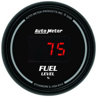 Thumbnail for AutoMeter Gauge Kit 5 Pc. 3-3/8in. & 2-1/16in. Elec Speedo Digital Black Dial W/ Red Led