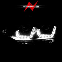 Thumbnail for ANZO 2012-2015 BMW 3 Series Projector Headlights w/ U-Bar Black