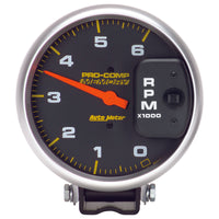 Thumbnail for Autometer 5 inch Diesel 6000 RPM with Memory 4 Pulse Tachometer pedestal Mount
