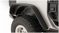 Thumbnail for Bushwacker 07-18 Jeep Wrangler Flat Style Flares 4pc Fits 2-Door Sport Utility Only - Black