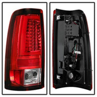 Thumbnail for Spyder Chevy Silverado 1500/2500 99-02 Version 2 LED Tail Lights - Red Clear ALT-YD-CS99V2-LED-RC