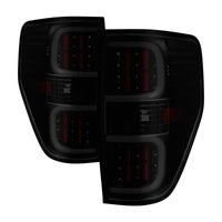 Thumbnail for xTune Ford F150 09-14 LED Tail Lights - Black ALT-ON-FF15009-LBLED-BSM