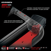 Thumbnail for Go Rhino SRM 500 Roof Rack - 65in