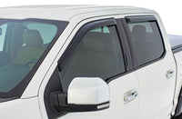 Thumbnail for Stampede 2005-2011 Dodge Dakota Extended Cab Pickup Tape-Onz Sidewind Deflector 4pc - Smoke