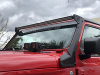 Thumbnail for Go Rhino 18-20 Jeep Wrangler JL/JLU/Gladiator JT XE Windshield Light Bar Mount - 50in Single Row
