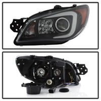 Thumbnail for Spyder Subaru WRX 06-07 Projector Headlights - HID Model Only - Black PRO-YD-SWRX06-HID-LBDRL-BK