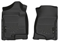 Thumbnail for Husky Liners 07-14 Cadillac Escalade ESV/EXT Weatherbeater Black Front Floor Liners