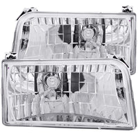 Thumbnail for ANZO 1992-1996 Ford F-150 Crystal Headlights Chrome