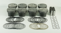 Thumbnail for Mahle MS Piston Set SBC 315ci 3.796in Bore 3.480in Stroke 5.700in Rod .927 Pin -1cc 9.9 CR Set of 8