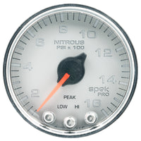 Thumbnail for Autometer Spek-Pro Gauge Nitrous Press 2 1/16in 1600psi Stepper Motor W/Peak & Warn Slvr/Chrm