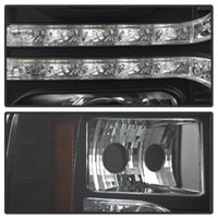 Thumbnail for Spyder Chevy Silverado 1500 07-13 V2 Projector Headlights - LED DRL - Black PRO-YD-CS07V2-DRL-BK