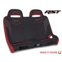Thumbnail for PRP Polaris RZR PRO XP4/PRO R4/Turbo R4 RST Rear Suspension Bench Seat- Black/Red