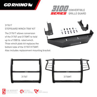 Thumbnail for Go Rhino 19-20 Chevrolet Silverado 1500 3000 Extreme Series StepGuard - Textured Black