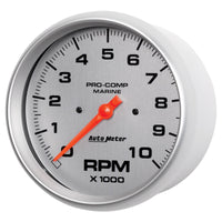 Thumbnail for Autometer Marine Silver Ultra-Lite 5in 10K RPM In-Dash Tachometer Gauge