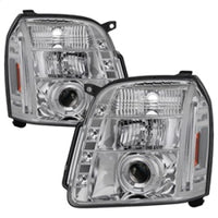 Thumbnail for Spyder GMC Yukon 07-14/GMC Yukon XL 07-14 Projector Headlights LED Halo LED Chrome PRO-YD-GY07-HL-C