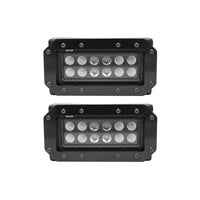Thumbnail for Westin HDX Flush Mount B-FORCE LED Light Kit (Set of 2) w/wiring harness - Black