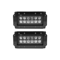 Thumbnail for Westin HDX Flush Mount B-FORCE LED Light Kit (Set of 2) w/wiring harness - Black