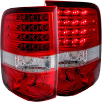 Thumbnail for ANZO 2004-2008 Ford F-150 LED Taillights Red/Clear