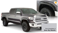 Thumbnail for Bushwacker 16-18 Toyota Tundra Fleetside Pocket Style Flares 4pc 66.7/78.7/97.6in Bed - Silver Sky