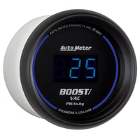 Thumbnail for Autometer Cobalt Digital 52.4mm Black Vacuum/Boost Gauge